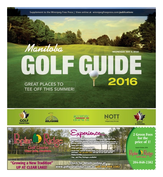 Manitoba Golf Guide | 2016